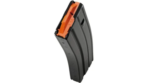 DuraMag 30rd BODY LIMITED TO 10rd 223/5.56 SS Org/Blk magazine