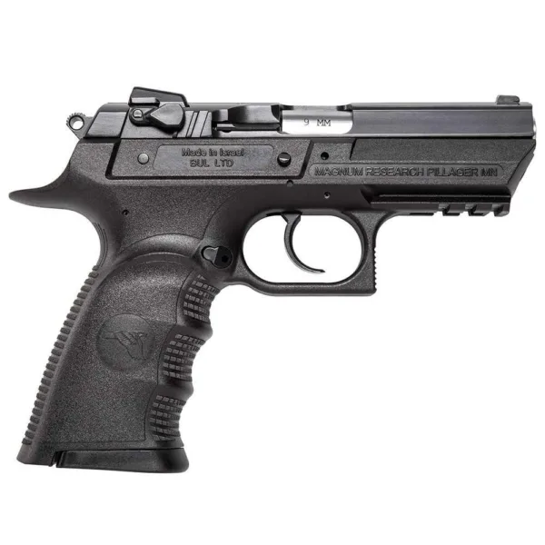 Magnum Research Baby Eagle III Semi Compact Handgun 9mm 2 10/rd Magazines 3.85" Barrel Polymer Black
