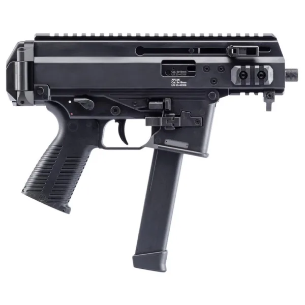 B&T APC9K Pro Handgun 9mm Luger 30rd Magazine 4.3" Barrel Black with Glock Lower