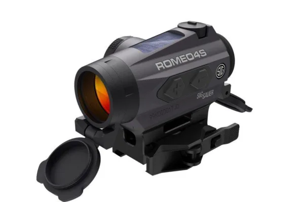 Sig Sauer ROMEO4S Solar Powered Red Dot Sight - 1x20mm 2 MOA Red Dot Ballistic Circle Dot Graphite