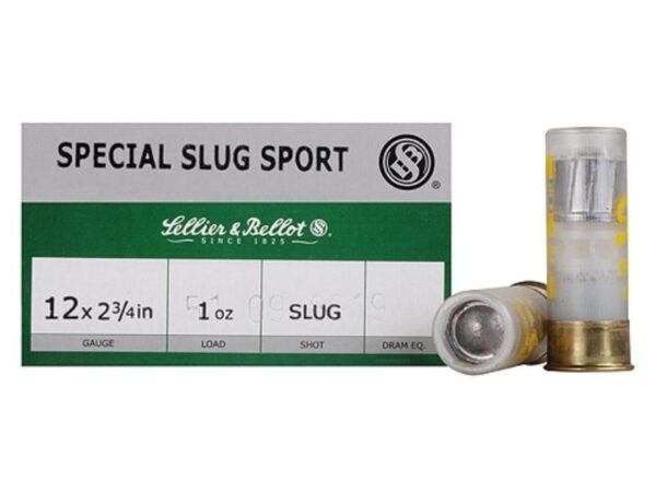 Sellier & Bellot Shotgun Ammunition 12 ga 2 3/4" 1 oz Slug 25/ct
