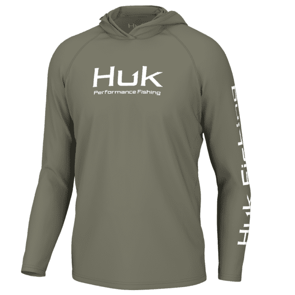 Huk Vented Pursuit Long Sleeve Hoodie Moss S
