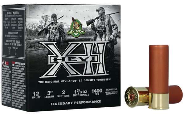 HEVI-Shot HS51204 HEVI-XII  12Gauge 3" 1 3/8oz Tungsten 4Shot 25 Per Box/10 Case