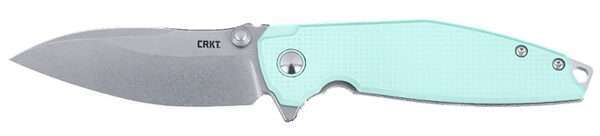 CRKT 2560 Ibis  EDC 3.09" Folding Drop Point Plain Stonewashed 14C28N Steel Blade, Blue G10/SS Handle