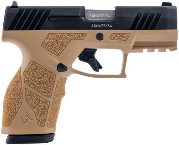 Taurus 1-GX2931T GX2  9mm 13+1 3.37" Matte Stainless Steel Barrel, Matte Black Serrated Stainless Steel Slide, Tan Polymer Frame w/Picatinny Rail, Polymer Grip