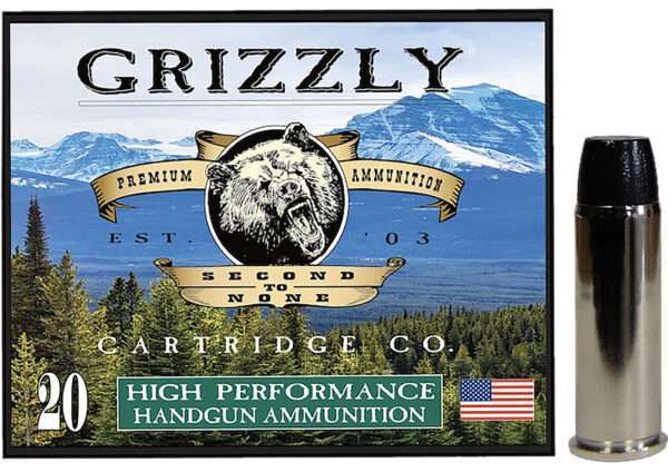 Grizzly Ammo GC44M9   44Mag 260gr Wide Flat Nose Gas Check 20 Per Box/10 Case