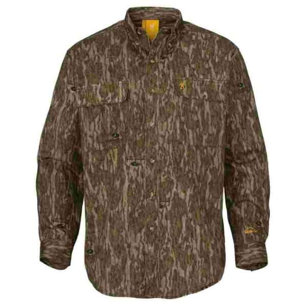Browning Wasatch-CB Shirt Button-Front 2 Pocket Mossy Bottomland M