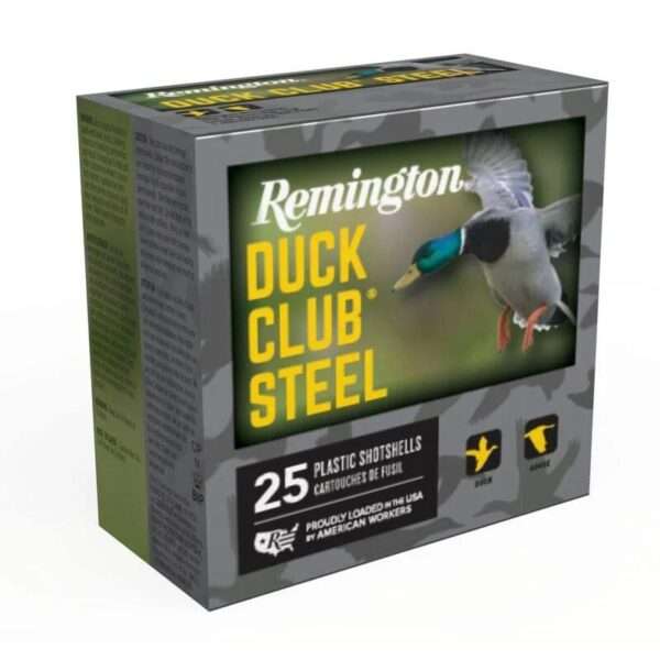Remington Duck Club Steel Shotshells 12ga 3" 1-1/4oz 1400 fps #2 25/ct