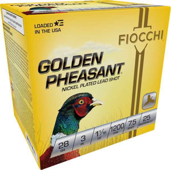Fiocchi 283GP75 Golden Pheasant Extrema 28Gauge 3" 11/16oz 7.5Shot 25 Per Box/10 Case